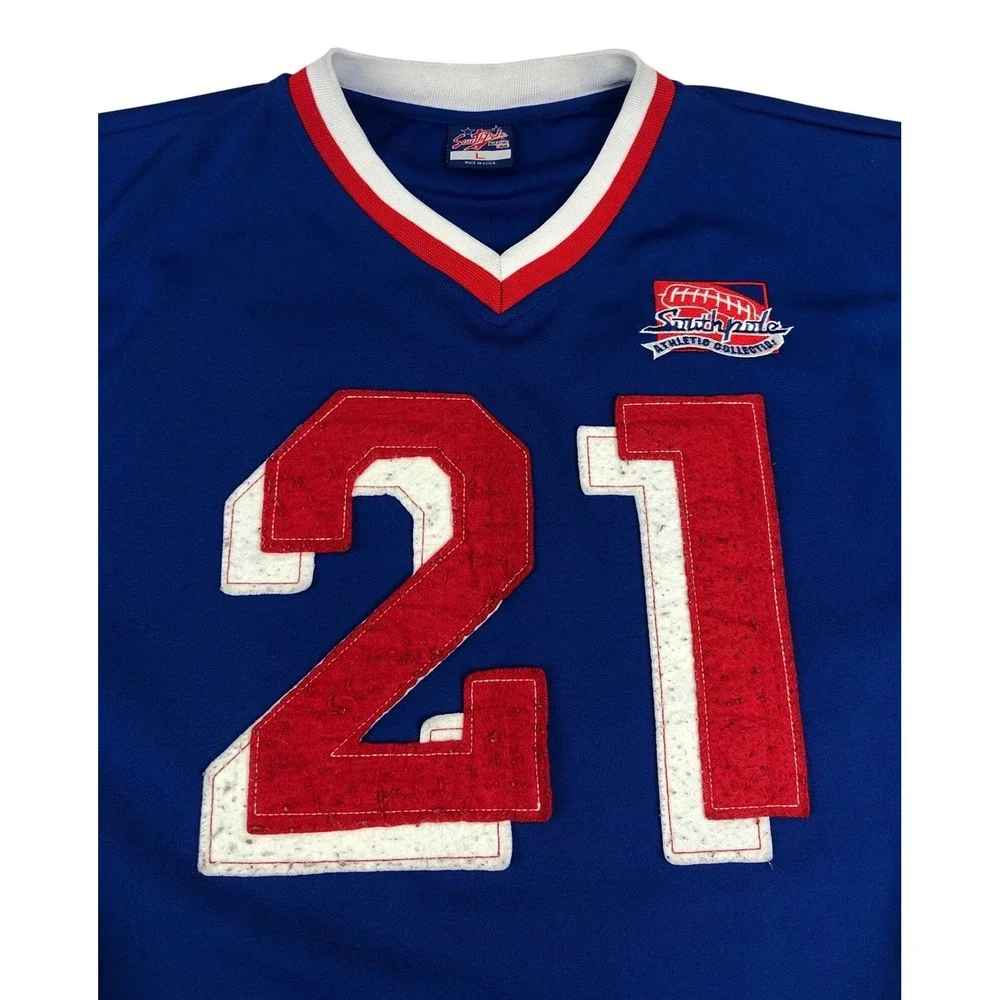 Vintage South Pole‎ Athletic Collection Jersey 21 Red White Blue Mens Size L Y2K